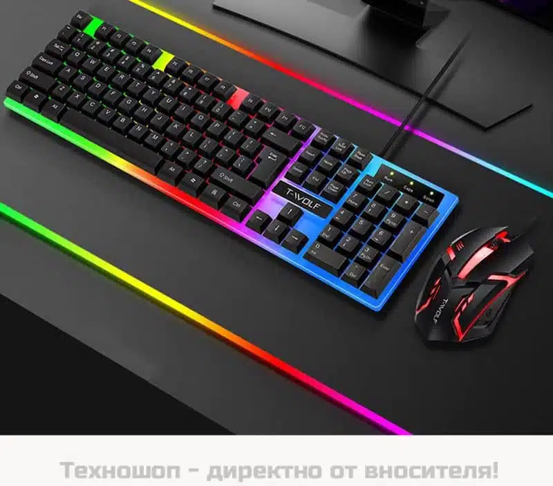 Светеща клавиатура T-Wolf Светеща клавиатура T-Wolf