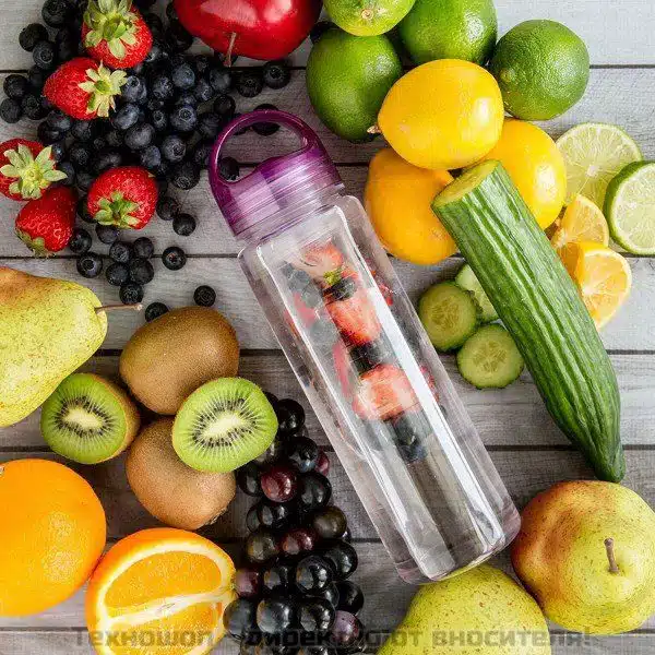 Детокс бутилка за вода и ароматни напитки Tritan Детокс бутилка за вода и ароматни напитки Tritan