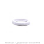 Ластик за коса - бели