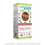Био билкова боя за коса - кафяво - Cultivator's