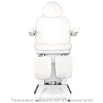Електрически козметичен стол с 3 мотора - бял Azzurro 872S