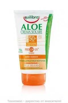 Слънцезащитен Алое вера крем SPF 50+ - 150мл. Слънцезащитен Алое вера крем SPF 50+ - 150мл.