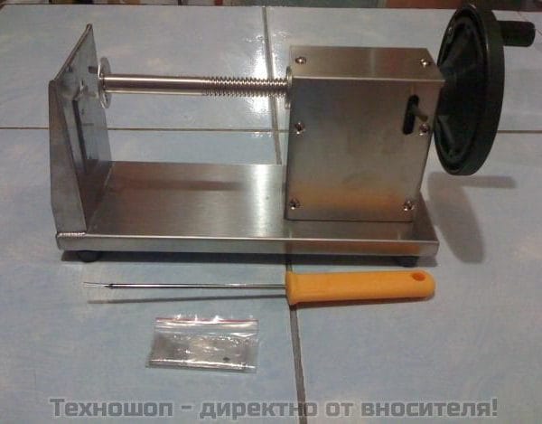 МАШИНА ЗА КАРТОФЕНИ СПИРАЛИ "ТОРНАДО КАРТОФИ"-  ХРУПКАВИ КАРТОФЕНИ СПИРАЛИ - "КАРТОФ НА ШИШ"