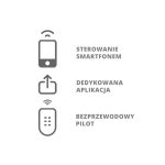 Електрически козметичен стол с 3 мотора и контрол през телефона - бял/бук Lux, - Image 4