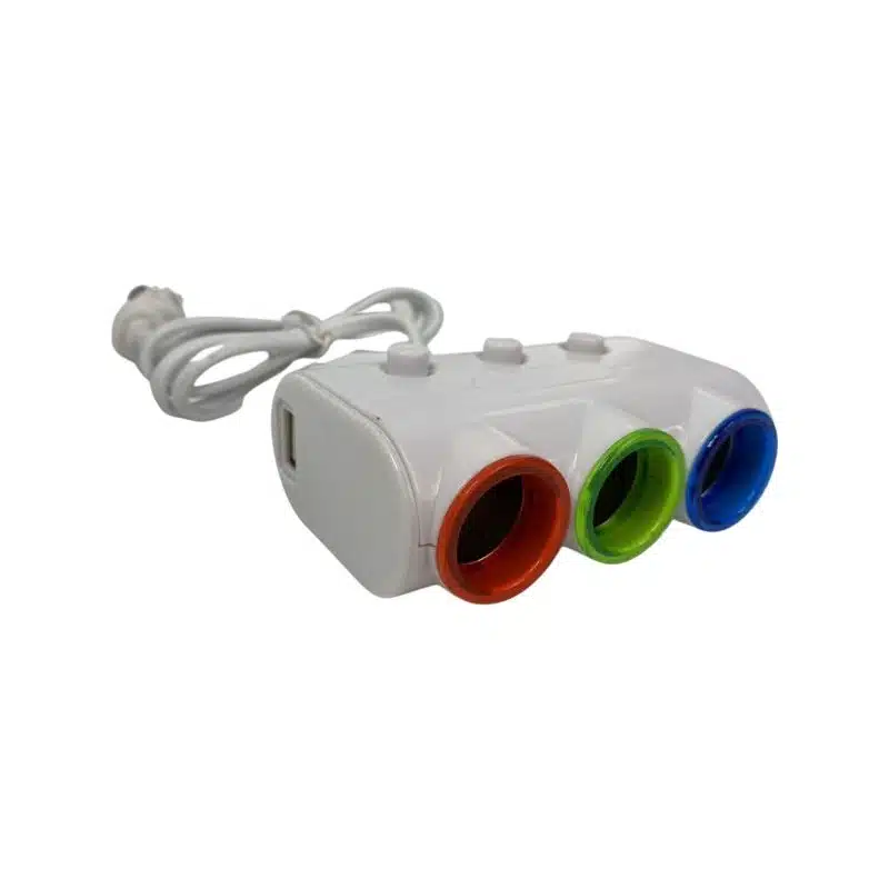 USB зарядно за телефон с разклонител към автомобилна запалка - S1523 USB зарядно за телефон с разклонител към автомобилна запалка - S1523