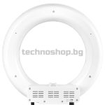 Лампа с форма на пръстен на поставка - бяла 12" 35W LED