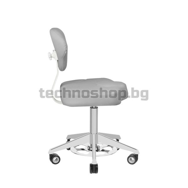 Козметична табуретка - сива Azzurro 156F