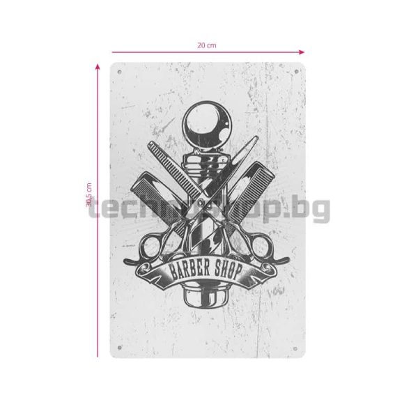 Декоративна дъска за бръснар Barber Shop - B024