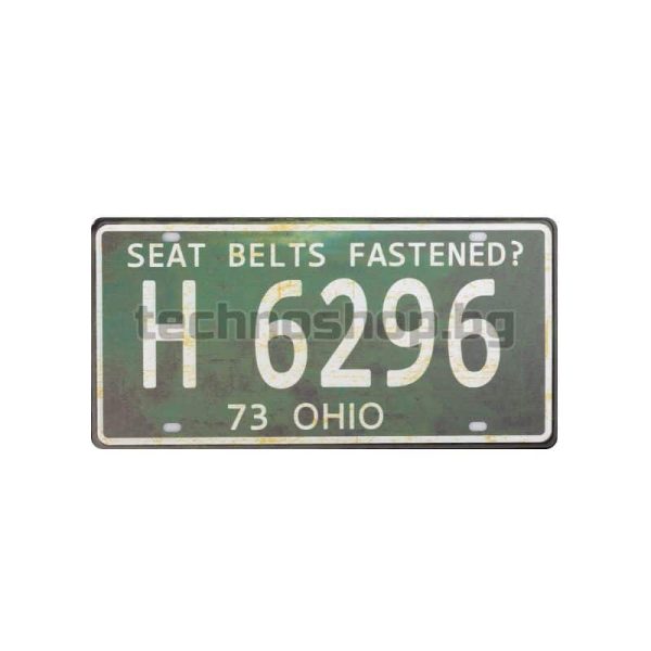 Декоративна регистрация Registration number Ohio - 222