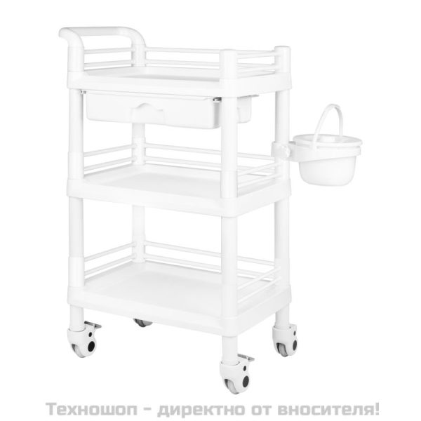 Козметична количка - бяла 004