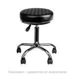 Козметично/фризерско столе - черно тип диамант AM302