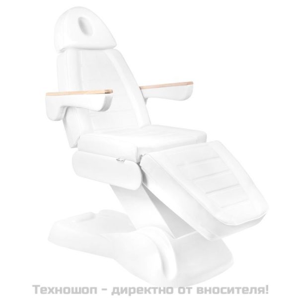 Електрически козметичен стол с 3 мотора и отопление - бял Lux 273B