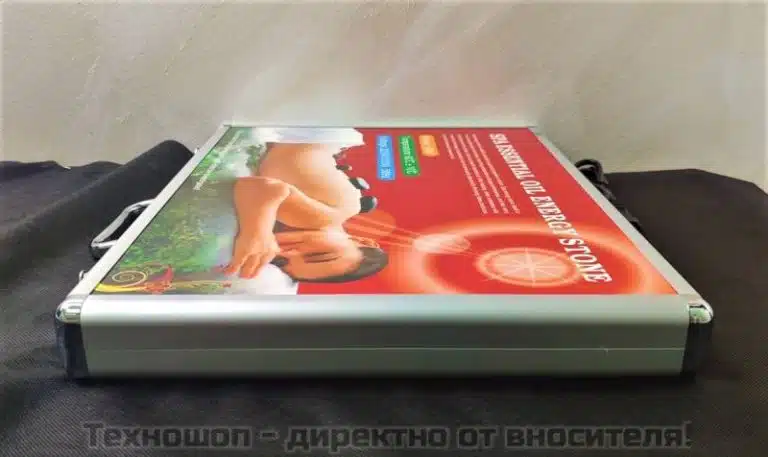 Подгряващ куфар с 28 броя вулканични камъни