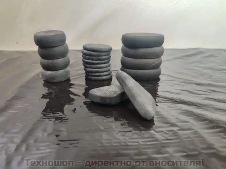 Подгряващ куфар с 42 броя вулканични камъни