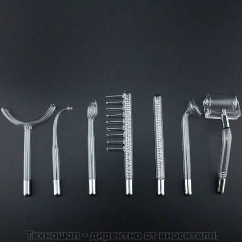 Дарсонвал със 7 приставки с неонов и аргонов газ Дарсонвал със 7 приставки с неонов и аргонов газ