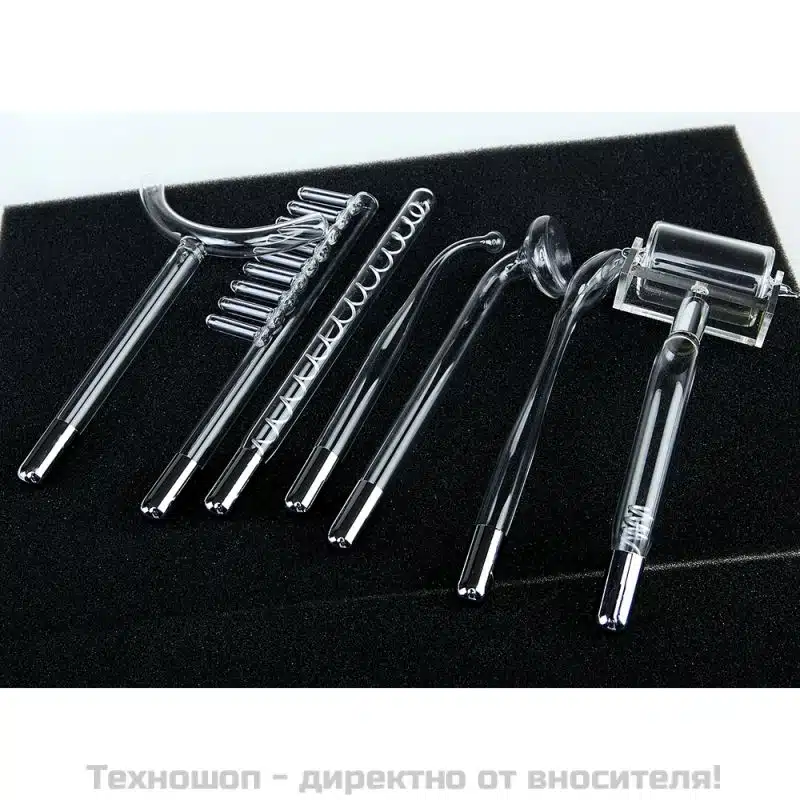 Дарсонвал със 7 приставки с неонов и аргонов газ Дарсонвал със 7 приставки с неонов и аргонов газ