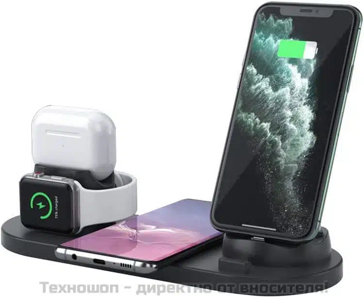 6в1 Безжично зарядно за телефон 6в1 Безжично зарядно за телефон