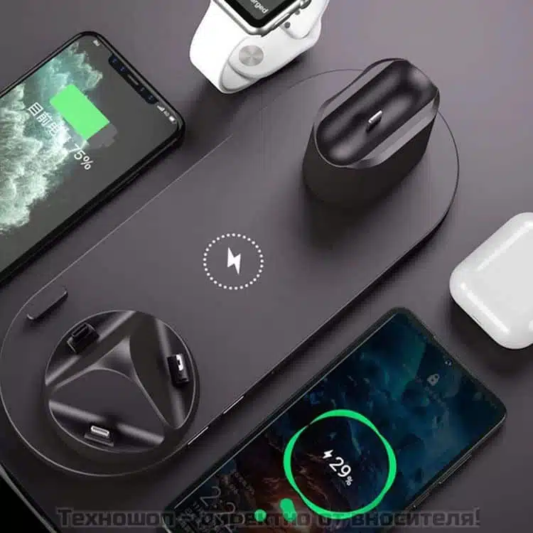 6в1 Безжично зарядно за телефон 6в1 Безжично зарядно за телефон