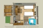 СГЛОБЯЕМО БУНГАЛО ОТ МАСИВНА ДЪРВЕСИНА - 21 кв.м.