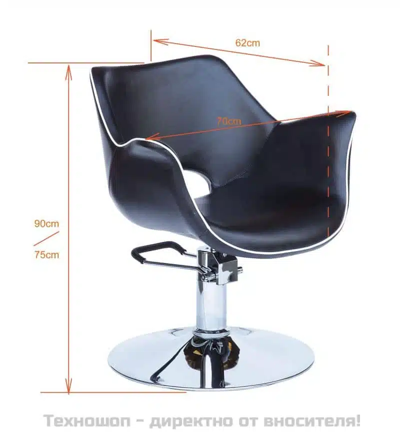 Фризьорски стол - черен Gabbiano Geneva Фризьорски стол - черен Gabbiano Geneva