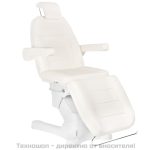Електрически козметичен стол с 4 мотора - бял A-207