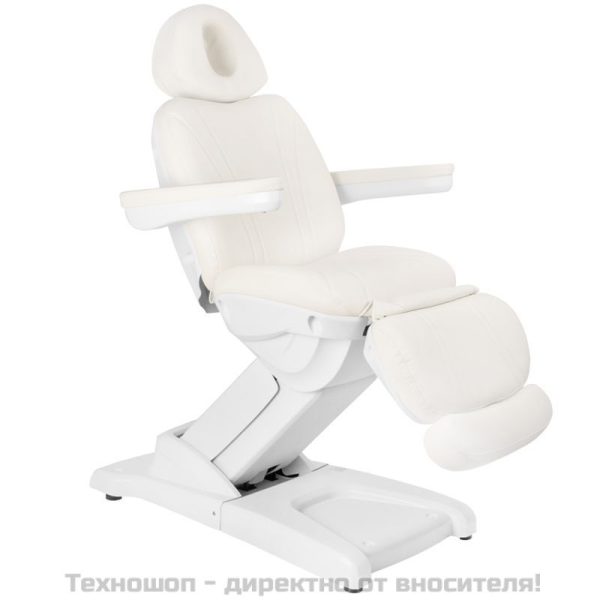 Електрически козметичен стол с 4 мотора - бял Azzurro 872