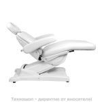 Електрически козметичен стол с 3 мотора - бял Azzurro 875B