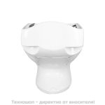 Фризьорски стол с апарат за измиване на коса - бял Gabbiano Luna