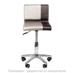 Фризьорски стол - черен/сив Gabbiano Salon