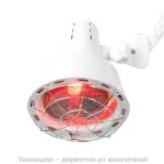 Инфрачервена лампа за топлинна и светлинна терапия на поставка Sollux 6102