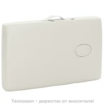 Двусекторна алуминиева масажна кушетка - Кремав цвят