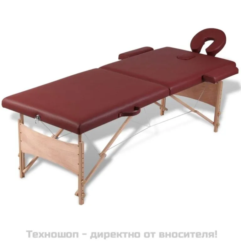СГЪВАЕМА МАСАЖНА КУШЕТКА С ДВЕ СЕКЦИИ 