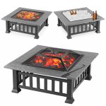 Нова 3в1 маса 'Fire Pit' - BBQ, камина, ледарка - 3