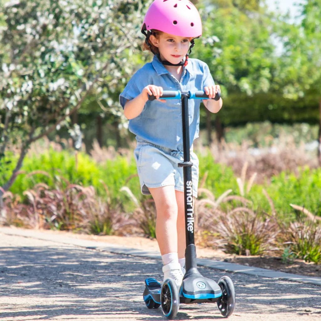 smarTrike - Детски разтегаем скутер Xtend Ride-on, син - 1