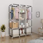 Трикрилен Текстилен Гардероб 170х130х45СМ. - Image 3
