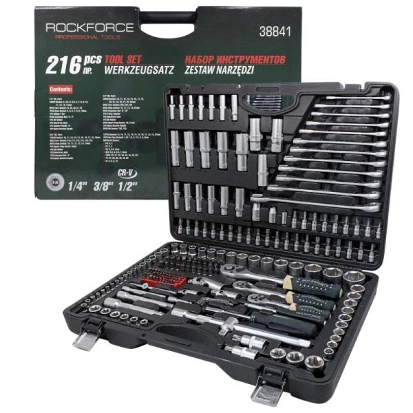 ГЕДОРЕ 216 ЧАСТИ,1/4, 3/8 И 1/2 ROCKFORCE - 1