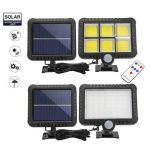 Мощна Соларна Водоустойчива LED лапа със сензор за движение, соларен панел и 5 м. Кабел - 2