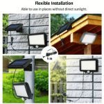 Мощна Соларна Водоустойчива LED лапа със сензор за движение, соларен панел и 5 м. Кабел - 11