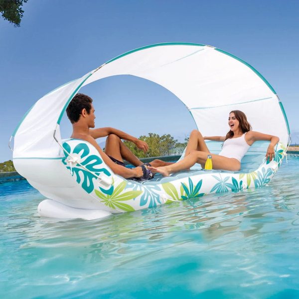 Надуваем дюшек INTEX Tropical Lounge, 244 x 155 x 165 см - 12