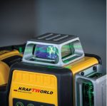 Немски 3D лазерен нивелир с 12 линии WerkBull, зелен цвят - 3