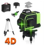 Немски 4D Водоустойчив Нивелир 16 линии WerkBull + 10 подаръка и тринога - 2