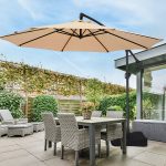 Висококачествен Регулируем 3х3М Градински Чадър с 8 ребра и UV защита - 1