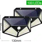 2 Броя Водоустойчива градинска Соларна лампа със Сензор за движение CL-100 - 7