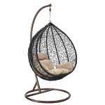 Висящ Ратанов стол - Градинска Водоустойчива Люлка Comfort до 200кг - 1