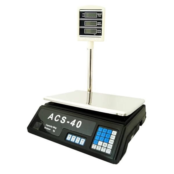 Електронен кантар ACS-40 до 40кг с изнесен дисплей - 1