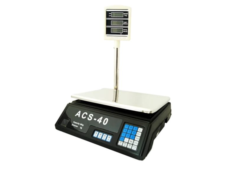 Електронен кантар ACS-40 до 40кг с изнесен дисплей - 1
