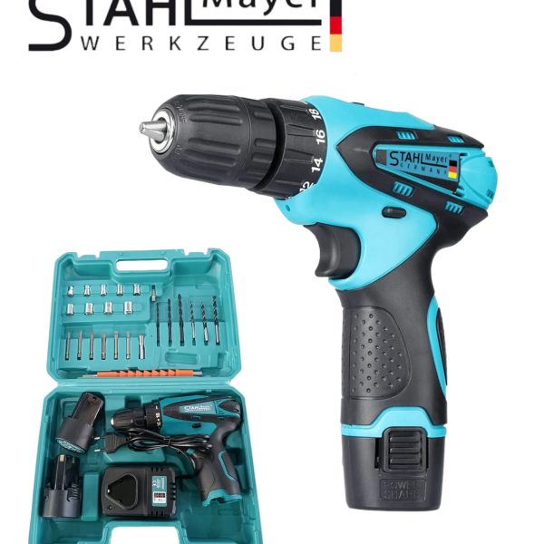 Акумулаторен Двускоростен Винтоверт STAHL MAYER 24V + Накрайници - 4