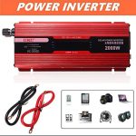 Инвертор на напрежение с дисплей от 12V на 220V с мощност от 2000W - 1
