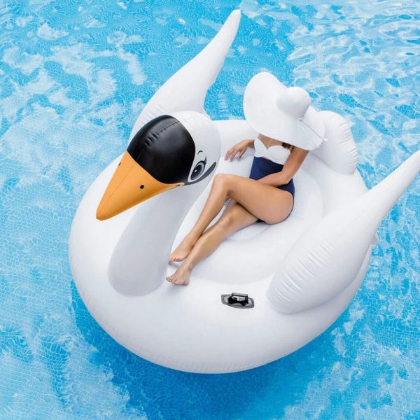 Надуваем остров Лебед INTEX Mega Flamingo - 1