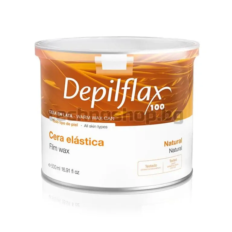 DEPILFLAX 100 ELASTYCZNY WOSK DO DEPILACJI PUSZKA 500ML NATURALNY